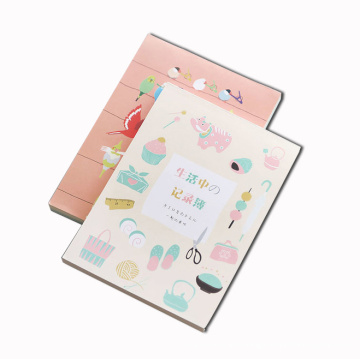 Perfect Binding Cartoon Customized Design Notebook Printing